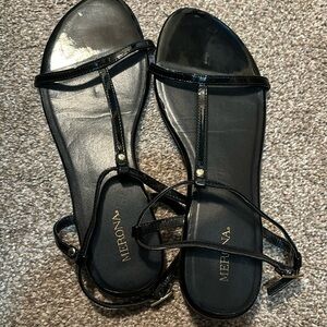 Black Merona strap sandal